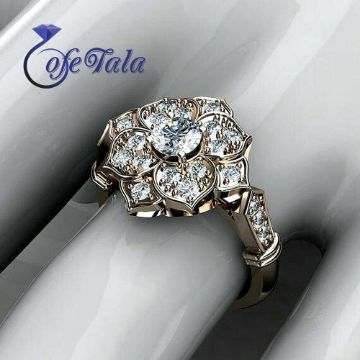 Four leaf jewelry ring انگشتر جواهر چهار برگ