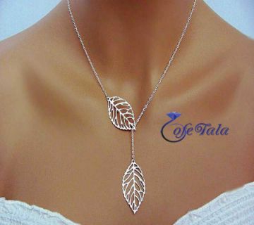 Leaf design necklace گردنی برگی