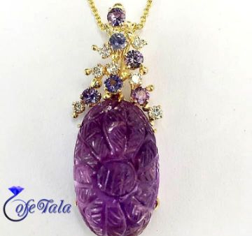 Amethyst pendant آویز آمیتیس